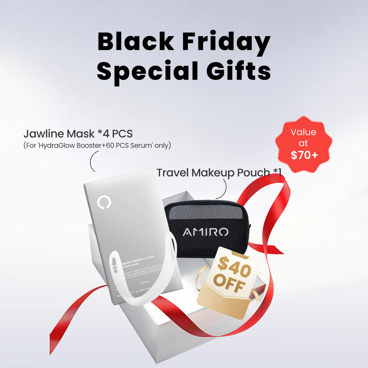 HydraGlow Booster<br><small>Red Light & Microcurrent + PDRN Serum Kit</small>