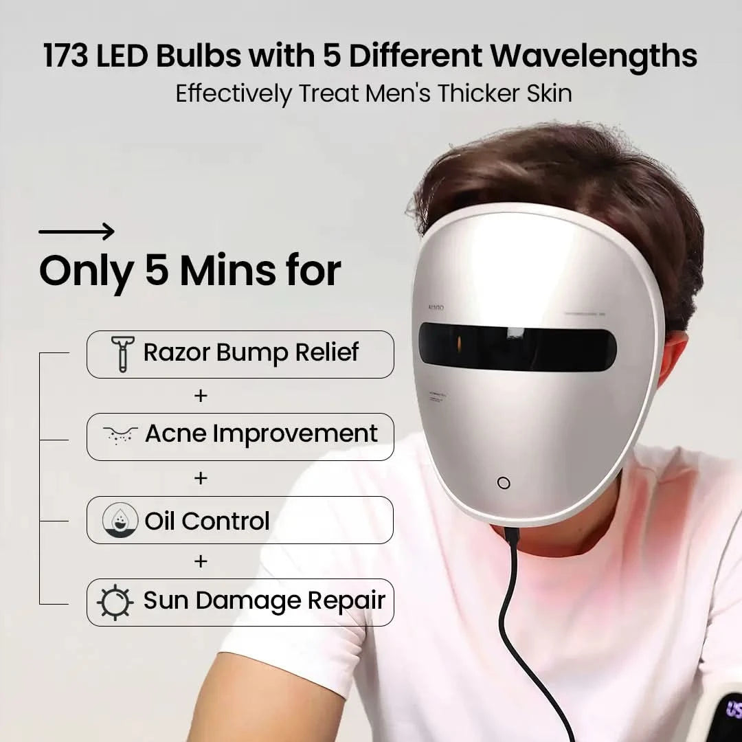 AMIRO Spectra 5-in-1 LED Light Therapy Facial Mask
