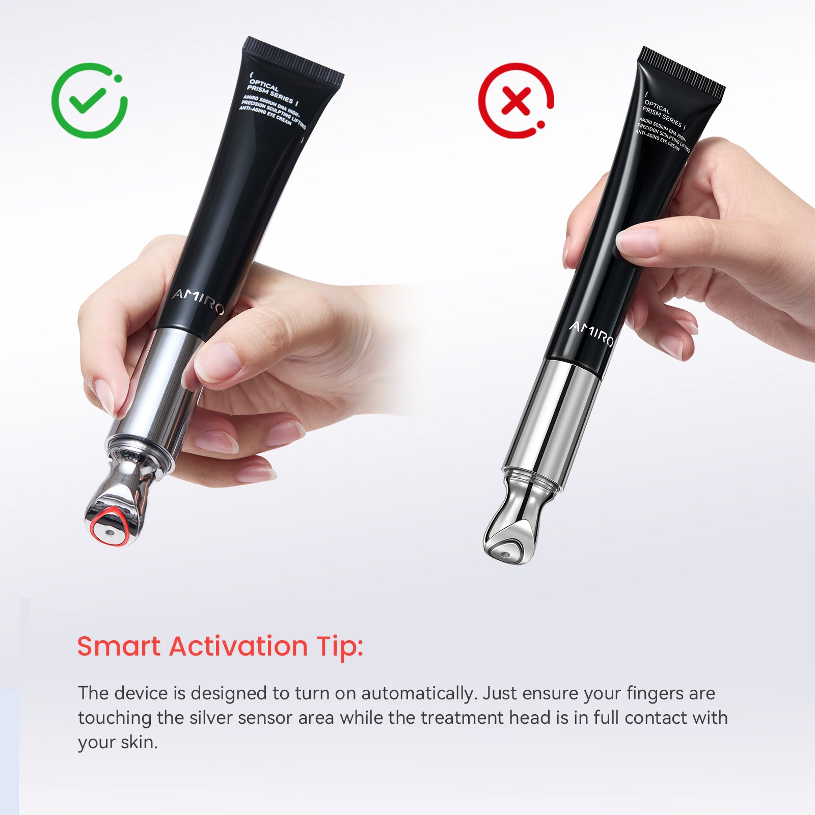 AMIRO EyeGlow Red Light & Microcurrent Eye Cream