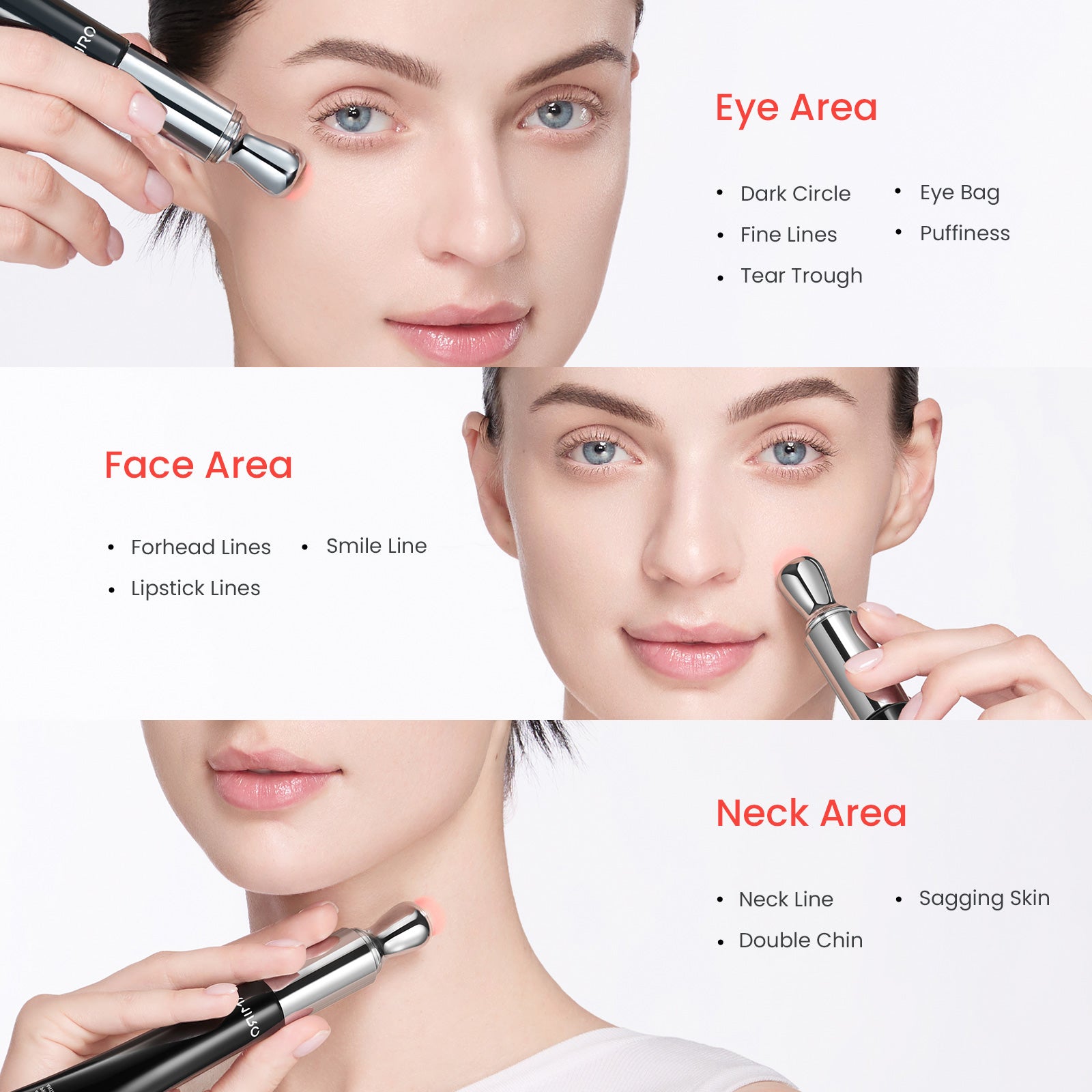 AMIRO EyeGlow Red Light & Microcurrent Eye Cream