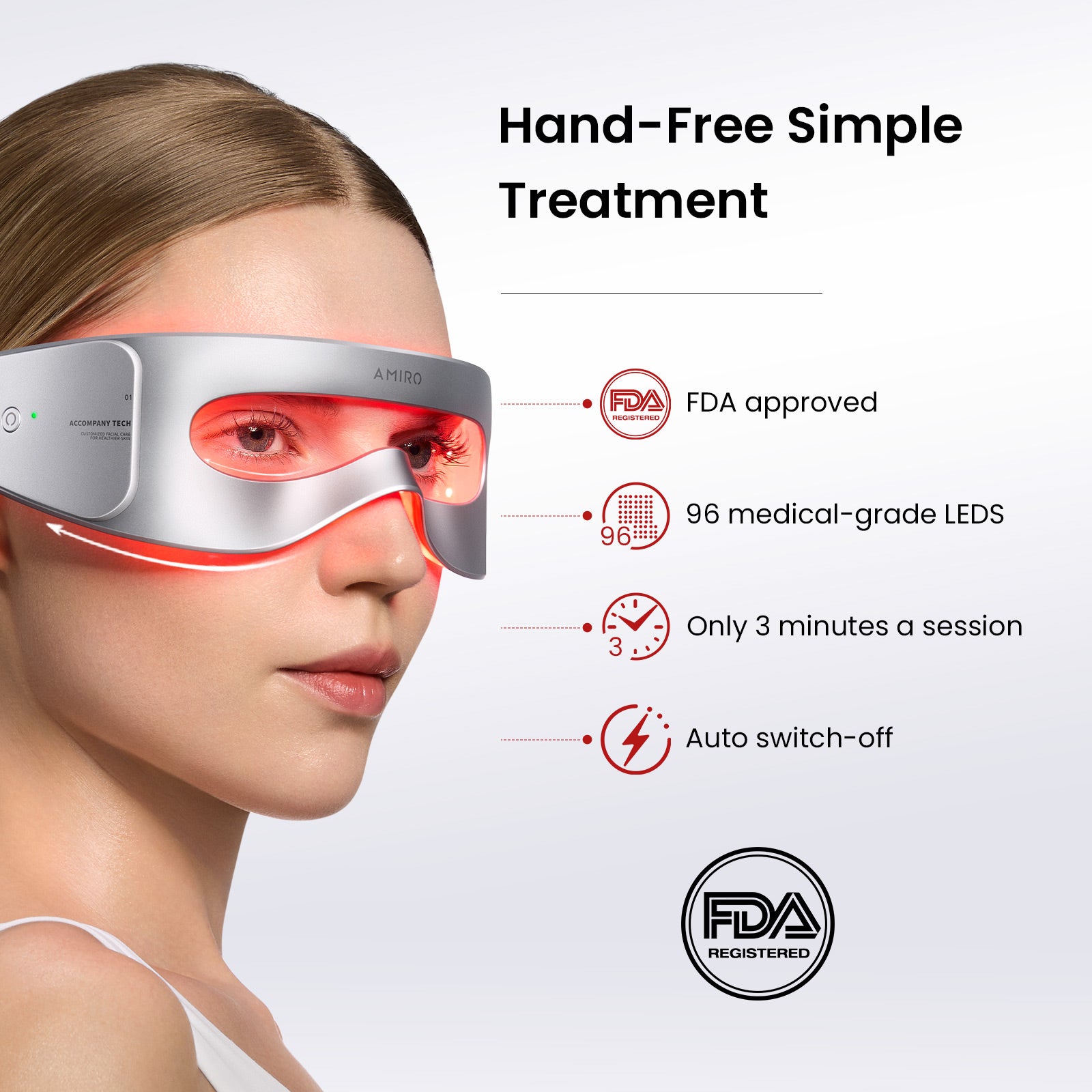 AMIRO Spectra LED Eye Mask
