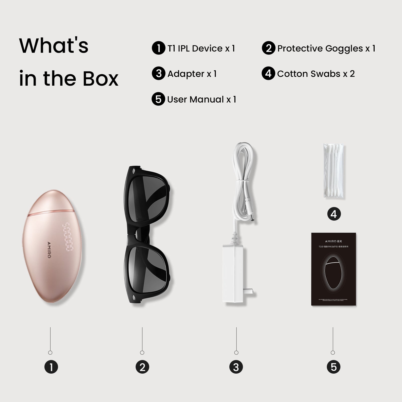 AMIRO T1 Smart IPL Ice-Cooling Hair Removal Device