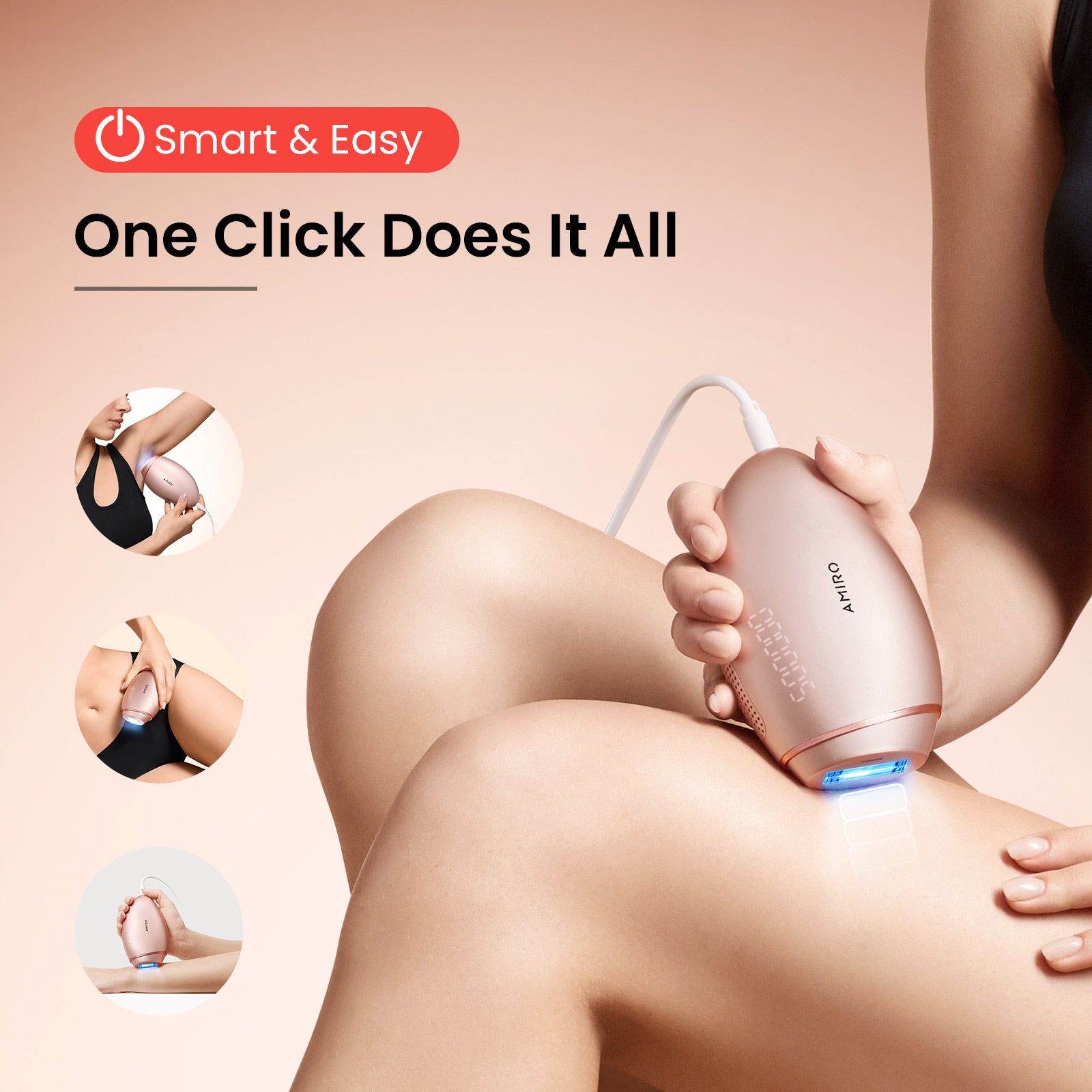 AMIRO T1 Smart IPL Hair Removal | Ice-Cooling Tech