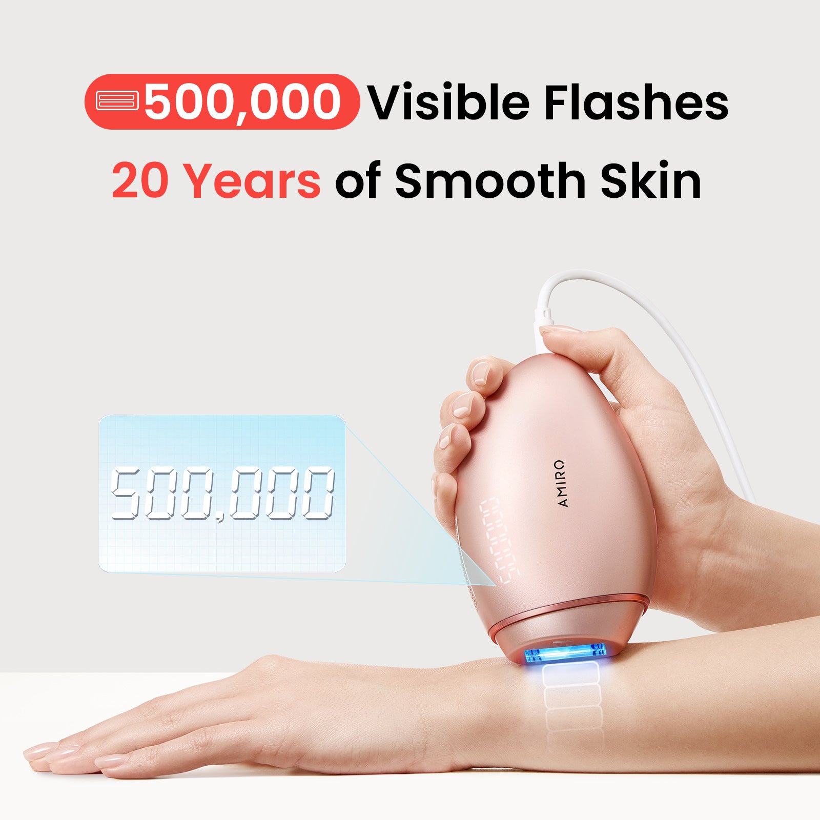 AMIRO T1 Smart IPL Hair Removal | Ice-Cooling Tech