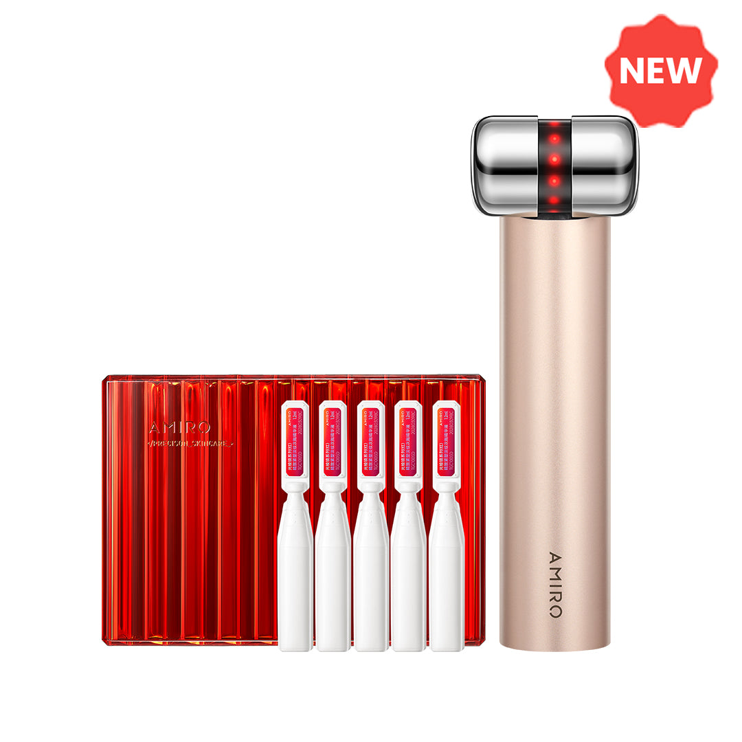 HydraGlow Booster<br><small>Red Light & Microcurrent + PDRN Serum Kit</small>